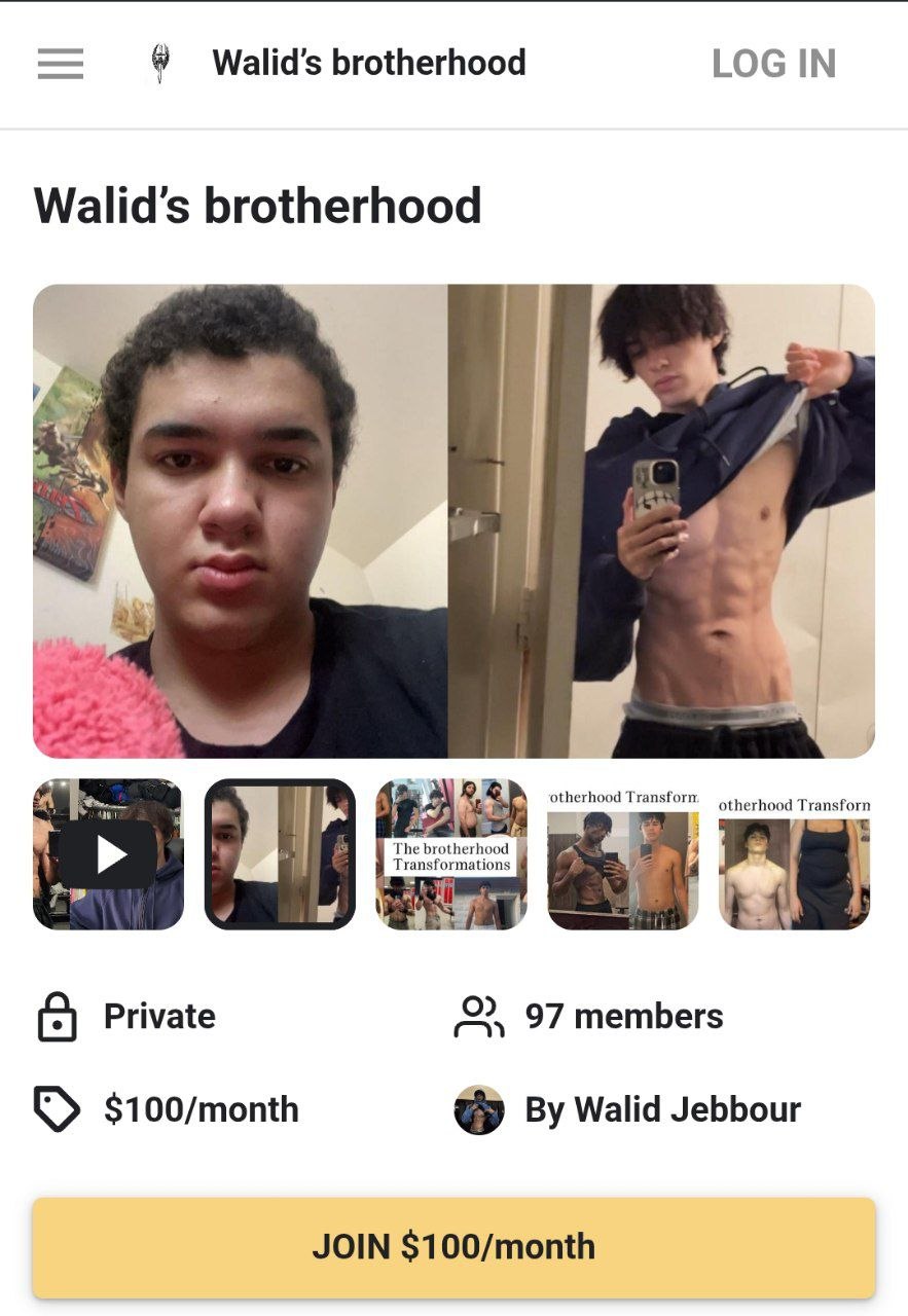 walid brotherhood looksmaxxing